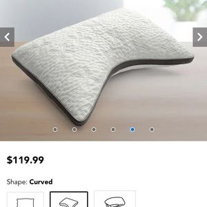 Set of two Sleep number curved pillows -new in box